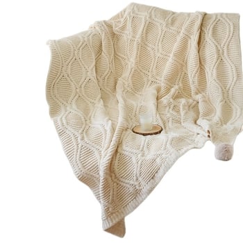 Severna Chenille Raschel deka, 800-1000 g, prugast uzorak, proljeće i jesen