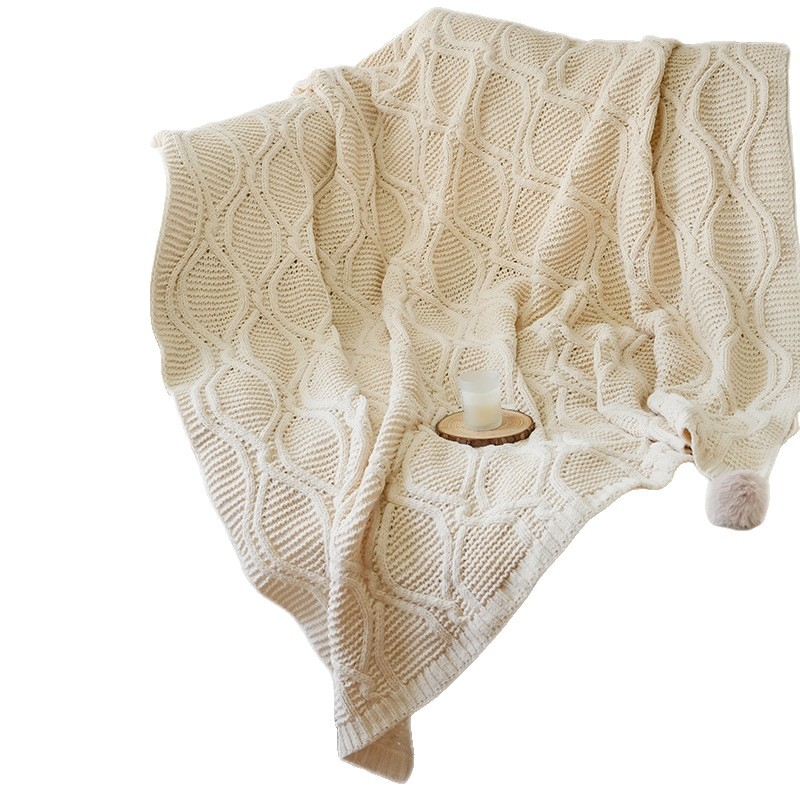 Severna Chenille Raschel deka, 800-1000 g, prugast uzorak, proljeće i jesen