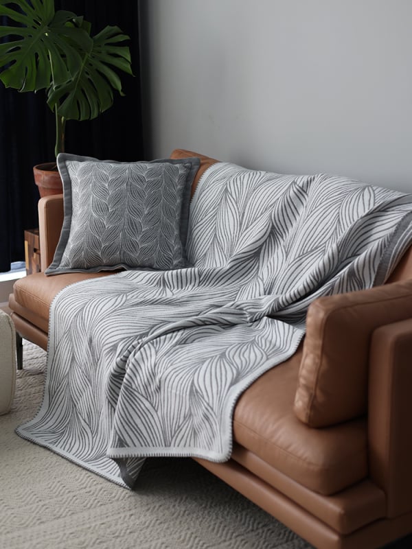 Tkani Jacquard pokrivač za krevet, posteljni runner, dnevni throw u nordijskom minimalističkom stilu, za sve sezone