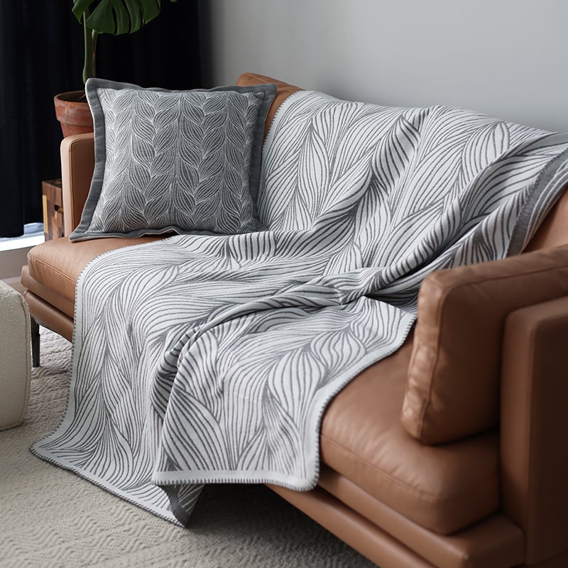 Tkani Jacquard pokrivač za krevet, posteljni runner, dnevni throw u nordijskom minimalističkom stilu, za sve sezone