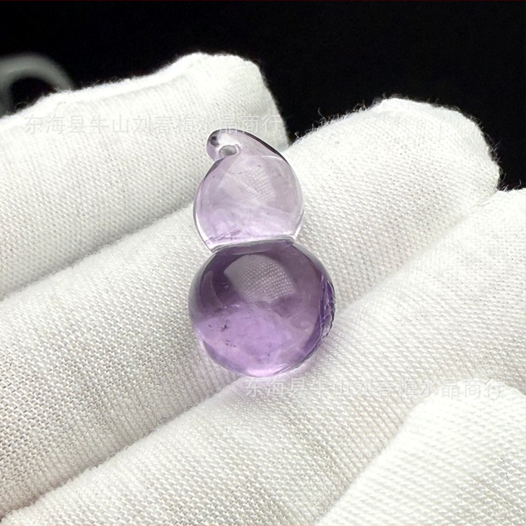 Náhrdelník z ametystového kryštálu vo forme kvetu - ručne vyrobený, Spring Plum