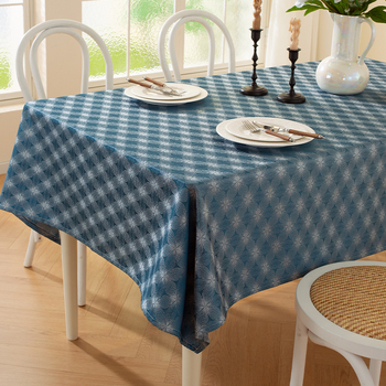 Față de masă, poliester, dreptunghiulară, stil nordic, model: solid, respirabil, anti-alunecare, durabil