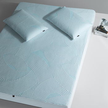 Ledinio šilko viskozės kilimėlių rinkinys, antibakterinis, skalbiasi mašininėje, džakardinė audinys, sulankstomas, lengvas prabangos pojūtis