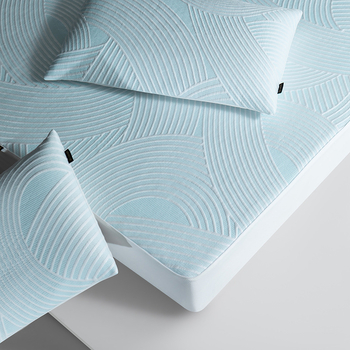 Ledinio šilko viskozės kilimėlių rinkinys, antibakterinis, skalbiasi mašininėje, džakardinė audinys, sulankstomas, lengvas prabangos pojūtis