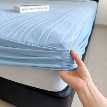 Viszkóz rostból készült Ice Silk matrész – hajtogatható, modern minimalist stílus, nyomtatott szövet