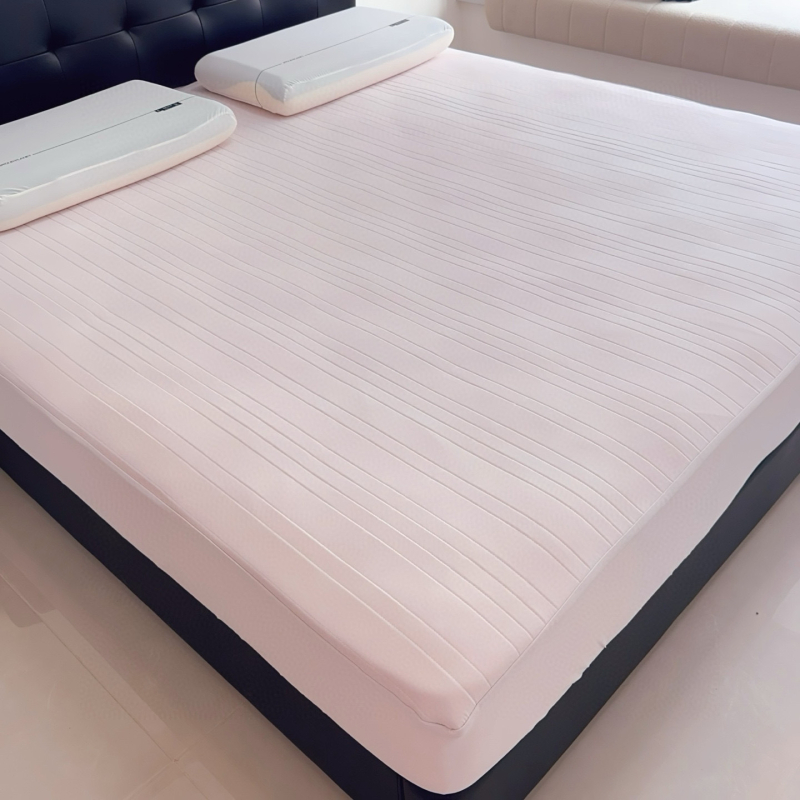 Viszkóz rostból készült Ice Silk matrész – hajtogatható, modern minimalist stílus, nyomtatott szövet