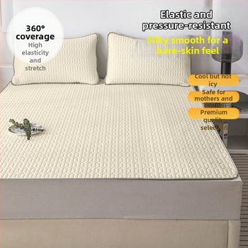 Ice Silk voodi matt Jacquard kanga, keemiline kiud, masinipesu