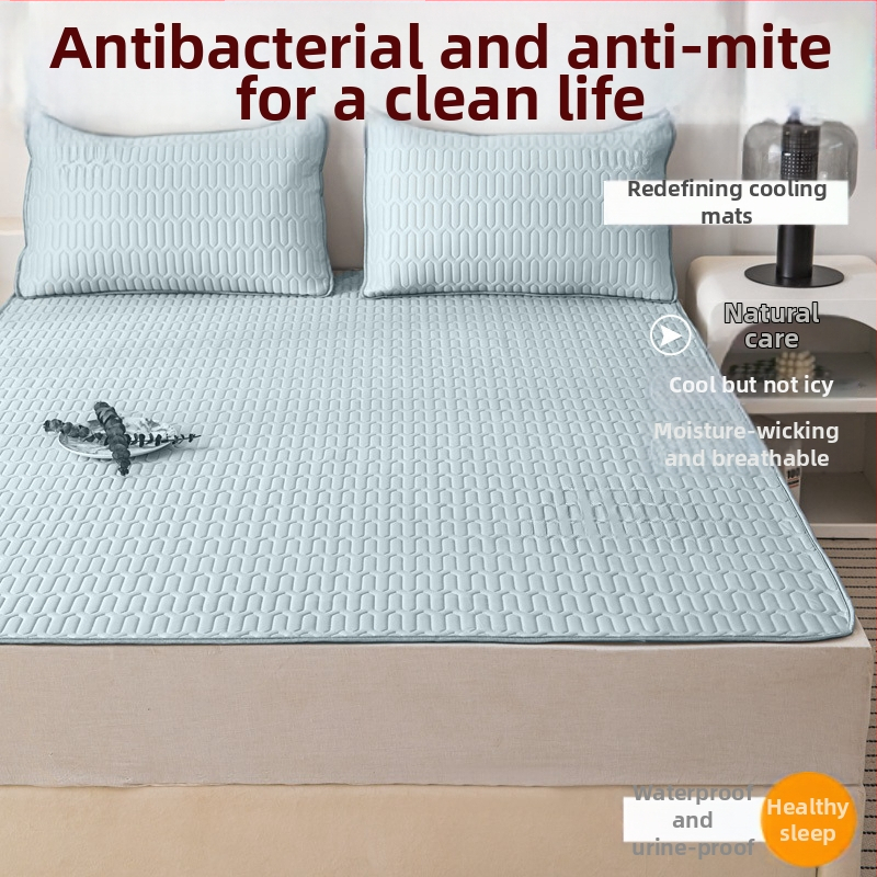 Ice Silk voodi matt Jacquard kanga, keemiline kiud, masinipesu