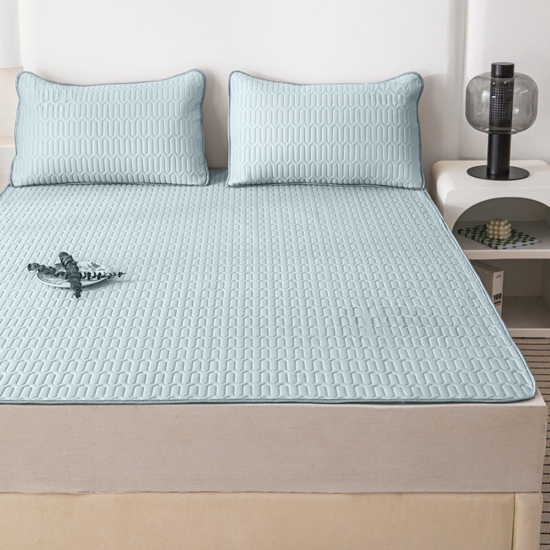 Ice Silk voodi matt Jacquard kanga, keemiline kiud, masinipesu