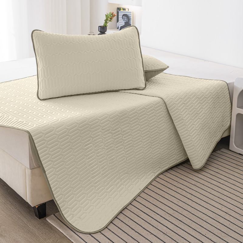 Ice Silk voodi matt Jacquard kanga, keemiline kiud, masinipesu