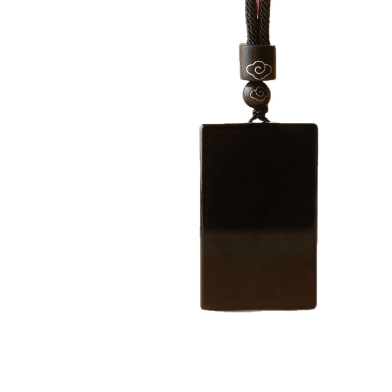 Nakit za vrat s geometrijskim privjeskom od obsidijana – etnički stil, unisex, Dianrun Jewelry, proljeće 2025