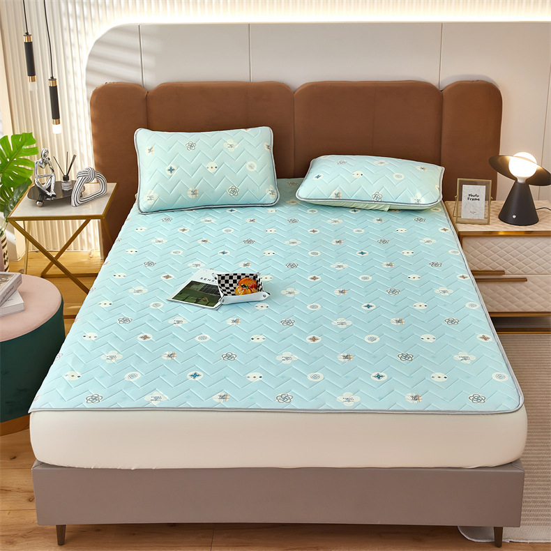 Lateksa Mat Ice Silk, Trīsdaļīgs komplekts, Mazgājams, Dabiskais latekss, Lateksa saturs 80–90%