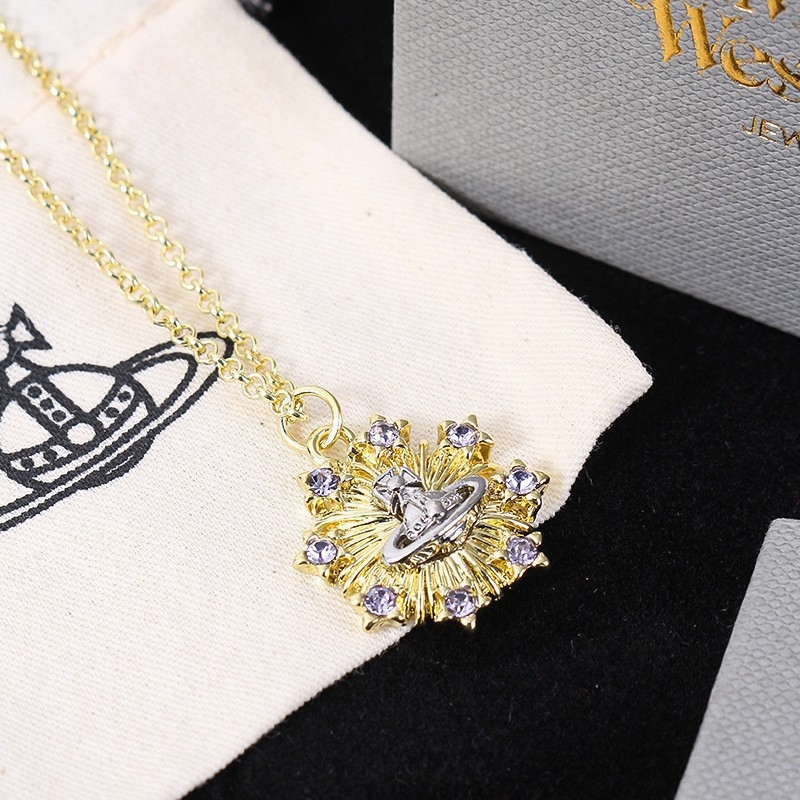 Colier din cupru cu micro-setare, lanț regulat, 12 g, lux ușor