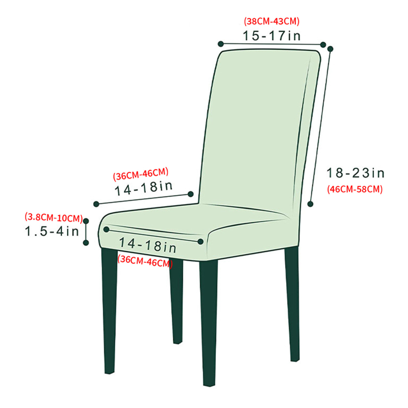 Husă pentru scaun cu model geometric – poliester, formă dreptunghiulară, stil modern minimalist, antiderapantă și durabilă, protecție împotriva prafului (poliester; formă dreptunghiulară; model geometric; antiderapantă; durabilă; protecție împotriva praful