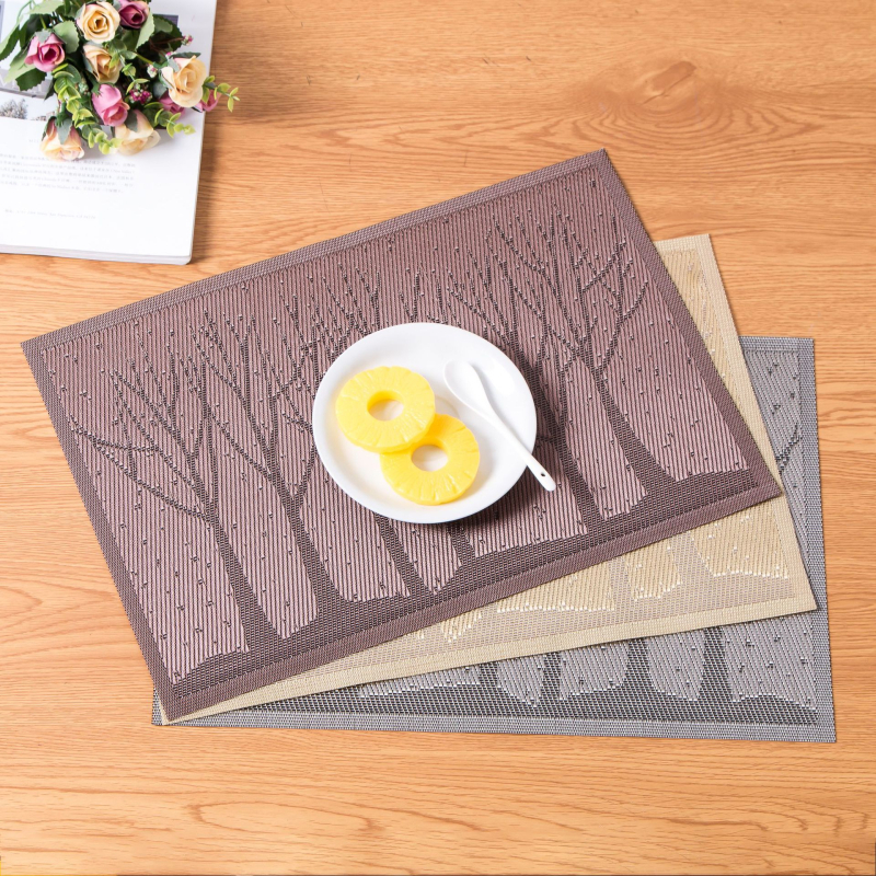 Asztalterítő - PVC, téglalap alakú, égési sérülések elleni védelem és hőszigetelés, növényi virágos mintázat, modern minimalist stílus.