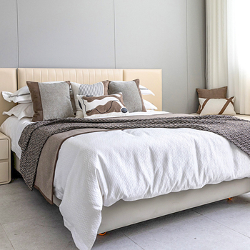 Σετ σεντονιών κρεβατοκάμαρας, πολυμελής, μοντέρνο στιλ απλότητας, ανάμειξη πολυεστέρα-μαλλιού, μονοχρωματικό σχέδιο, premium ποιότητα, ξενοδοχειακού στυλ