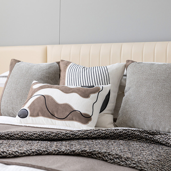 Σετ σεντονιών κρεβατοκάμαρας, πολυμελής, μοντέρνο στιλ απλότητας, ανάμειξη πολυεστέρα-μαλλιού, μονοχρωματικό σχέδιο, premium ποιότητα, ξενοδοχειακού στυλ