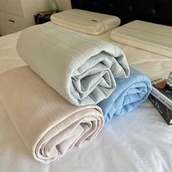 Sada viskózového vlákna s ice silk, skladacia, moderný minimalistický štýl, potlačená tkanina