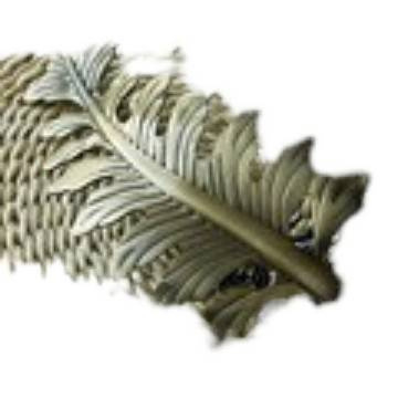 Aizkaru āķis ar lapas formas dizainu, U formā stilā, mūsdienīgs minimālisms (Materiāls: Cits; Forma: U-forma; Kategorija: Aizkaru āķis)