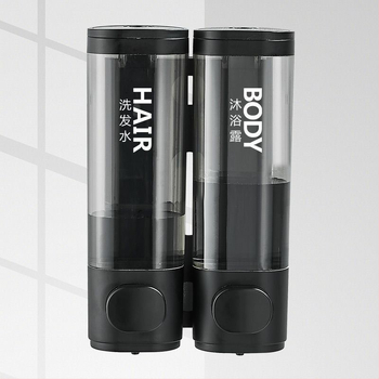 Jutiklinis sieninis muilo dozatorius, be gręžimo įrengimo, plastmasos korpusas