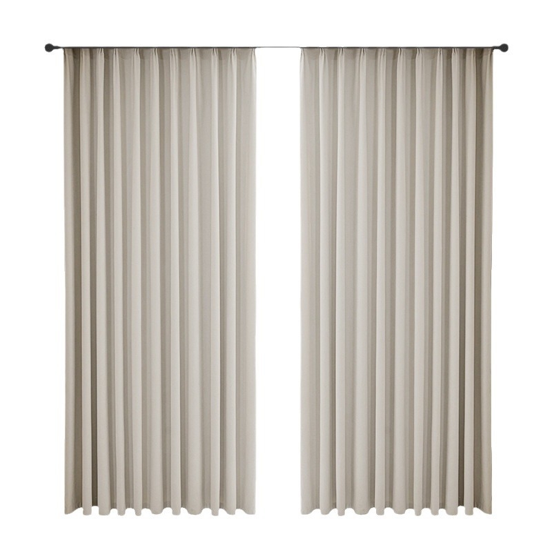 Διπρόσωνη κουρτίνα σκίασης από συνθετική κάνναβη, ύφανση απλού τύπου με μεταξένου στρώματος, 71–90% σκίαση, μοντέρνος μινιμαλιστικός στυλ, κουρτίνες προς ενοικίαση