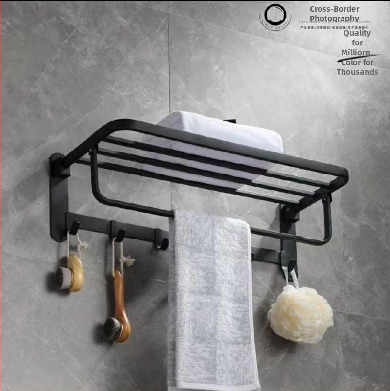 Nerūsējoša tērauda sienas dvieļu plaukts ar tīkla grozu, 1 slānis, uzstādīšana bez urbšanas, pretslīdīgs, pretkorozijas, moderns minimālisks vannas istabas organizētājs