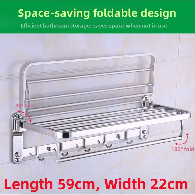 Nerūsējoša tērauda sienas dvieļu plaukts ar tīkla grozu, 1 slānis, uzstādīšana bez urbšanas, pretslīdīgs, pretkorozijas, moderns minimālisks vannas istabas organizētājs