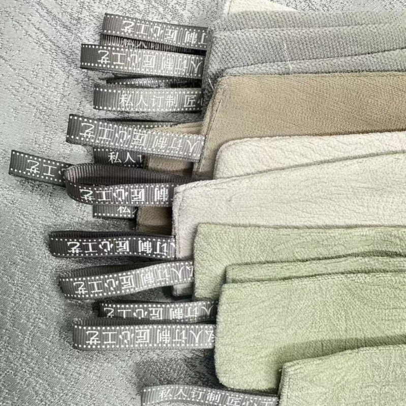 Tekstilni kaiš za zavjese s tiskanim tekstom, prilagodljiva privatna marka, moderan minimalistički stil