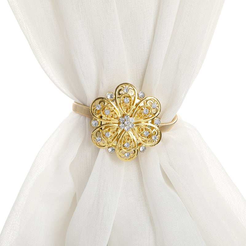 Zavjesni remen s rhinestones magnetskim, europski retro stil za viseće zavjese (model ck0040; tip: zavjesni remen; materijal: legura)
