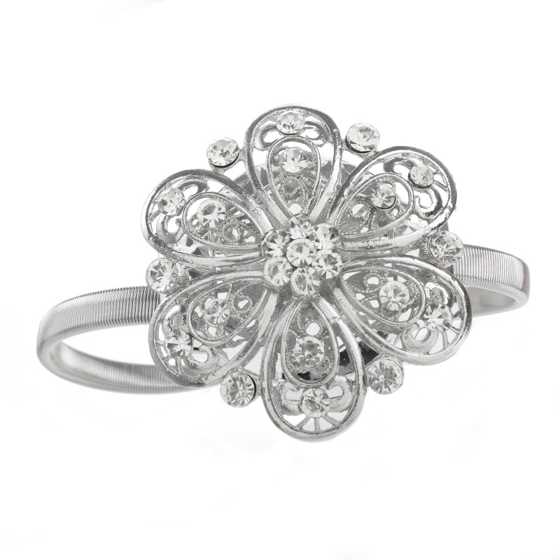 Zavjesni remen s rhinestones magnetskim, europski retro stil za viseće zavjese (model ck0040; tip: zavjesni remen; materijal: legura)