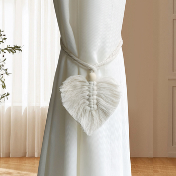 Yuteng YT060 Pamukaste vezice za zavjese, ručno pletene, nordijski stil, prilagodljive