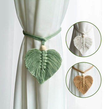 Yuteng YT060 Pamukaste vezice za zavjese, ručno pletene, nordijski stil, prilagodljive