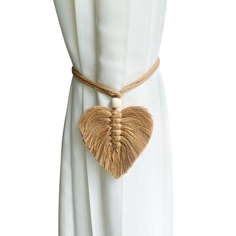 Yuteng YT060 Pamukaste vezice za zavjese, ručno pletene, nordijski stil, prilagodljive