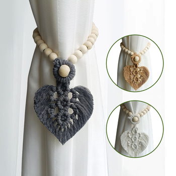 Vezice za zavjese od pamuka, Nordic stil, prilagodljive, marka Yuteng