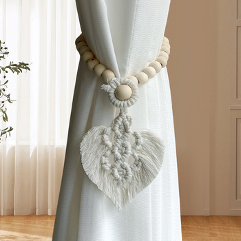 Vezice za zavjese od pamuka, Nordic stil, prilagodljive, marka Yuteng