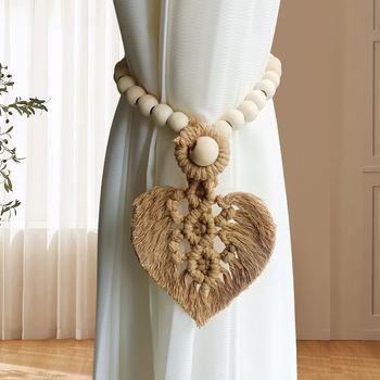 Vezice za zavjese od pamuka, Nordic stil, prilagodljive, marka Yuteng