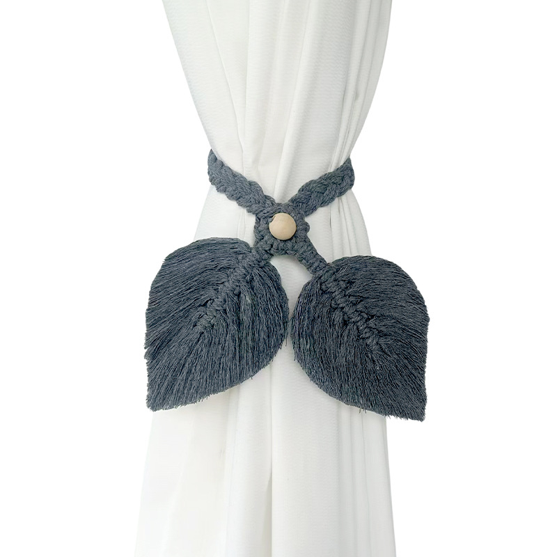 Yi Chenlong zavjesna traka — ručno pletena, dizajn dvostrukih listova, pamuk, nordijski stil, prilagodljivo