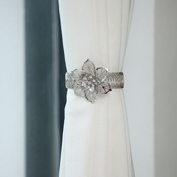 Zavjesni remen s elastičnim spiralnim prstenom — metalni prsten s dizajnom Bauhinije, prilagodljiv i privatna oznaka, moderan minimalistički dizajn