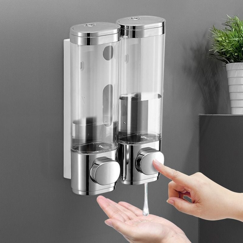 Műanyag falra szerelhető szappanadagoló érintéses szenzorral, fúrás nélküli rögzítés