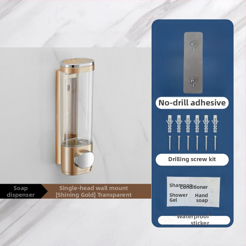 Plastmasas sienas ziepju dozators ar sensoru, uzstādīšana bez urbuma