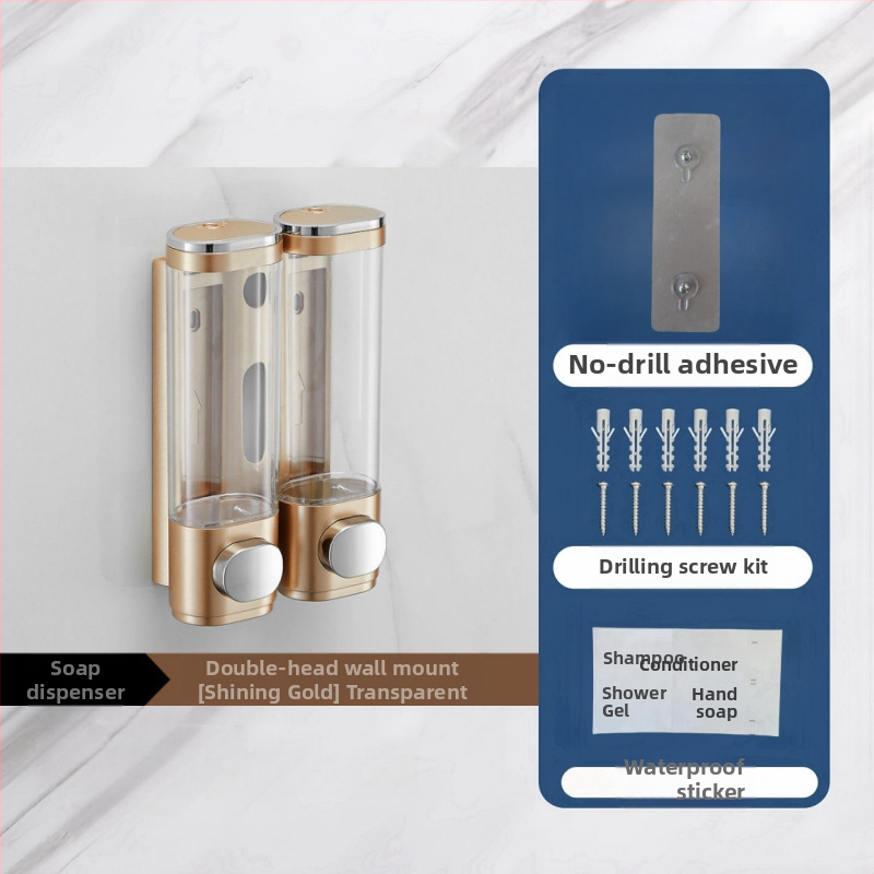 Plastmasas sienas ziepju dozators ar sensoru, uzstādīšana bez urbuma