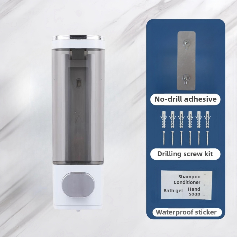 Plastmasas sienas ziepju dozators ar sensoru, uzstādīšana bez urbuma