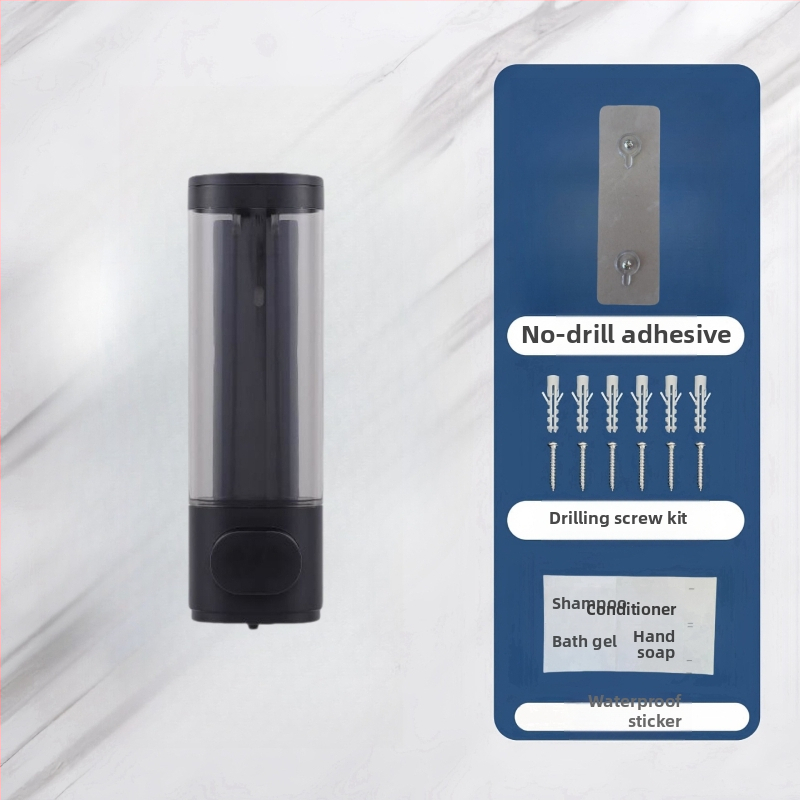 Plastmasas sienas ziepju dozators ar sensoru, uzstādīšana bez urbuma