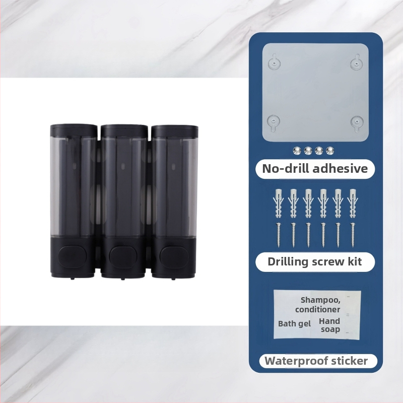 Plastmasas sienas ziepju dozators ar sensoru, uzstādīšana bez urbuma