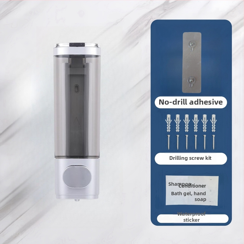 Plastmasas sienas ziepju dozators ar sensoru, uzstādīšana bez urbuma