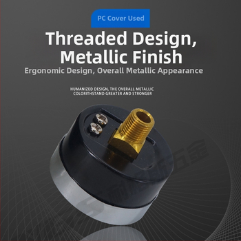 Precizitātes spiediena mērinstrumenta gaisa kompresoram, 40 mm nominālais diametrs, diapazons 0-1, precizitātes klase 1.6, modelis Y40-01, NGS