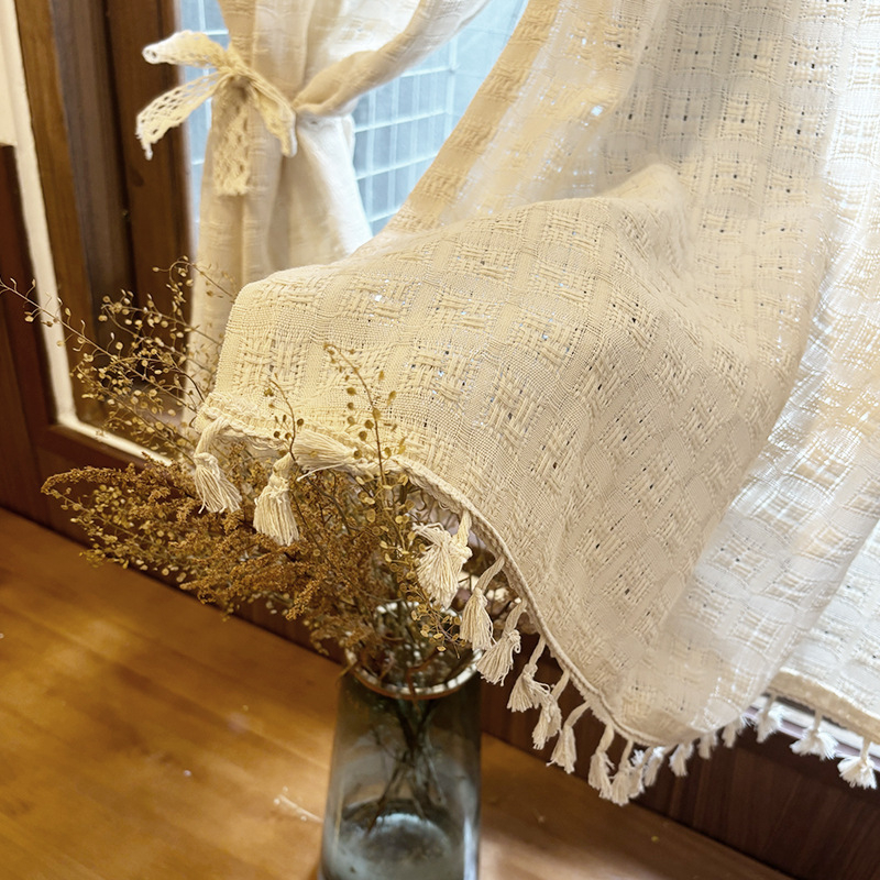 Γαλλική βελούδινη κουρτίνα παραθύρου, διαπερατή από το φως, στυλ Γαλλικό