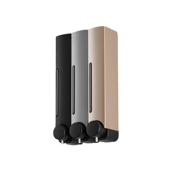 Стенен дозатор за сапун без пирони – ABS, ръчно натискане, модерен стил, обработка чрез окисление