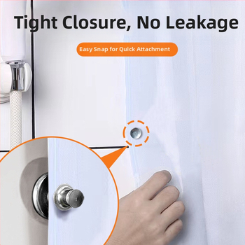 Dušas aizkara magnētiskā sprādze – sakausējums, moderns un minimālists stils, novērš ūdens noplūdi, novērš gaismas noplūdi, sienas stiprinājums