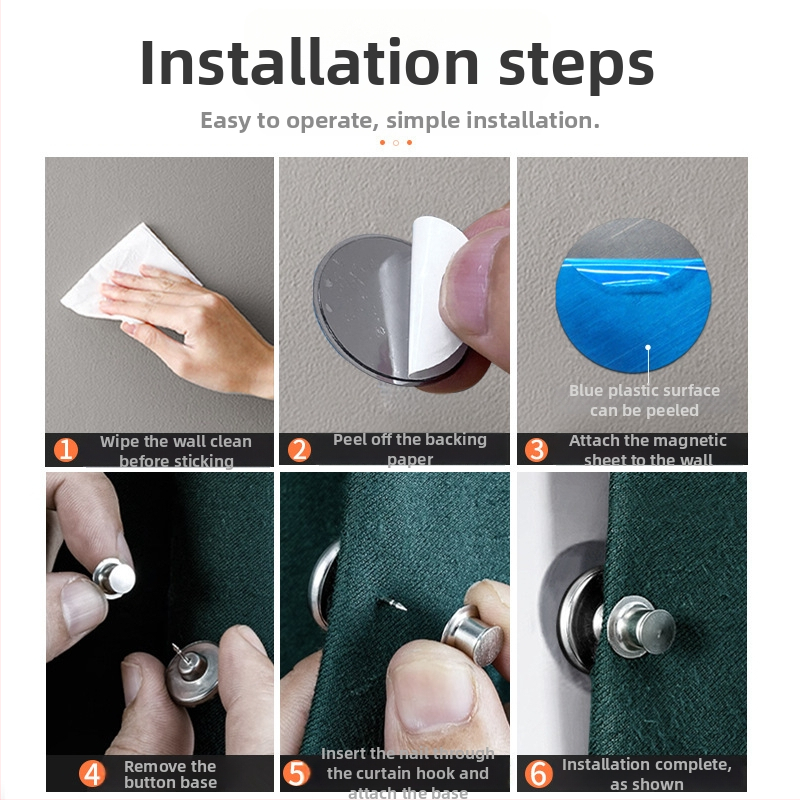 Dušas aizkara magnētiskā sprādze – sakausējums, moderns un minimālists stils, novērš ūdens noplūdi, novērš gaismas noplūdi, sienas stiprinājums